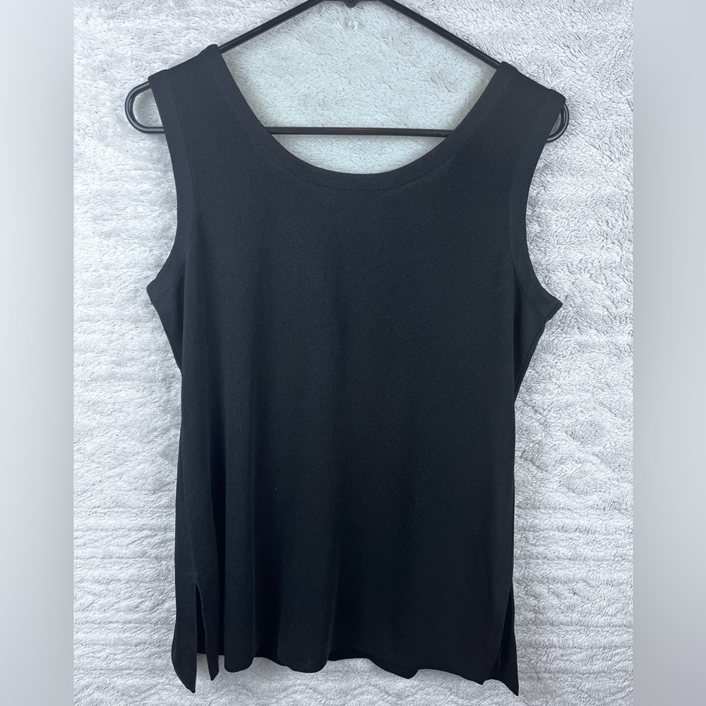 Exclusively Misook Black Basic Tank Stretchy Blaz… - image 7